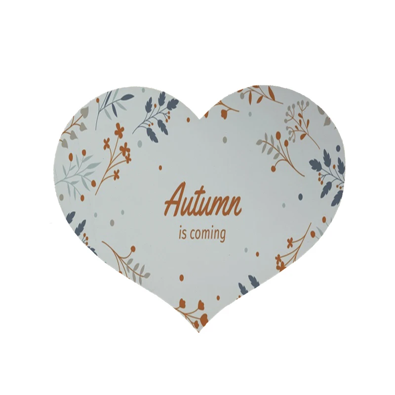 پادری مدل قلب طرح پاییز کد 8106 سایز 90 × 90 سانتی متر