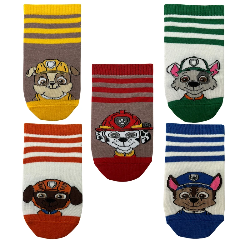 جوراب پسرانه تن پوش هنگامه مدل سگ های نگهبان مجموعه 5 عددی