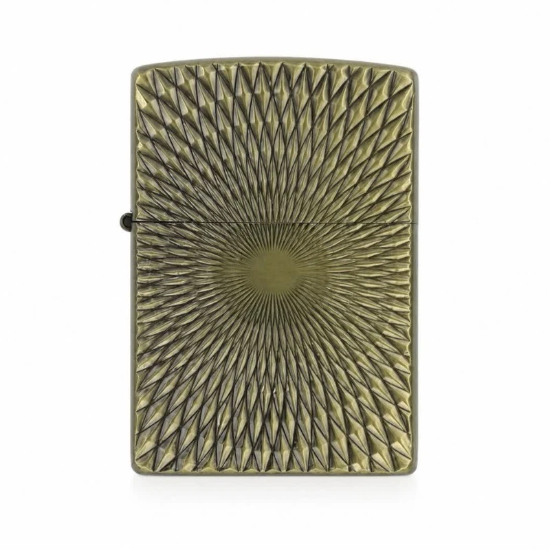 فندک بنزینی کینای مدل کلاسیک طرح خورشیدی کد DKD-2231