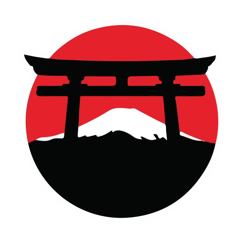 استیکر خودرو پویا مارکت طرح دروازه ژاپن کد 474