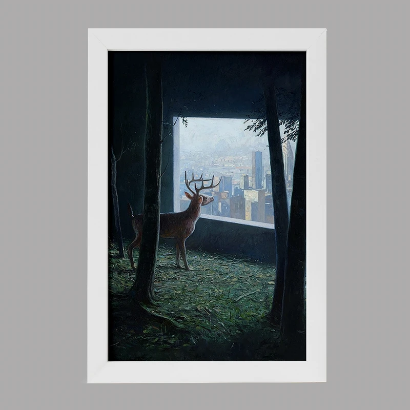 تابلو خندالو مدل گوزن کد F42