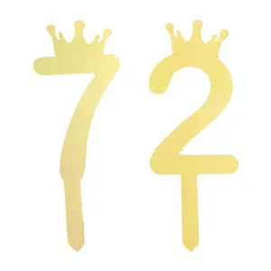 تاپر کیک هانستو مدل عدد 72 کد TPN72 مجموعه 2 عددی