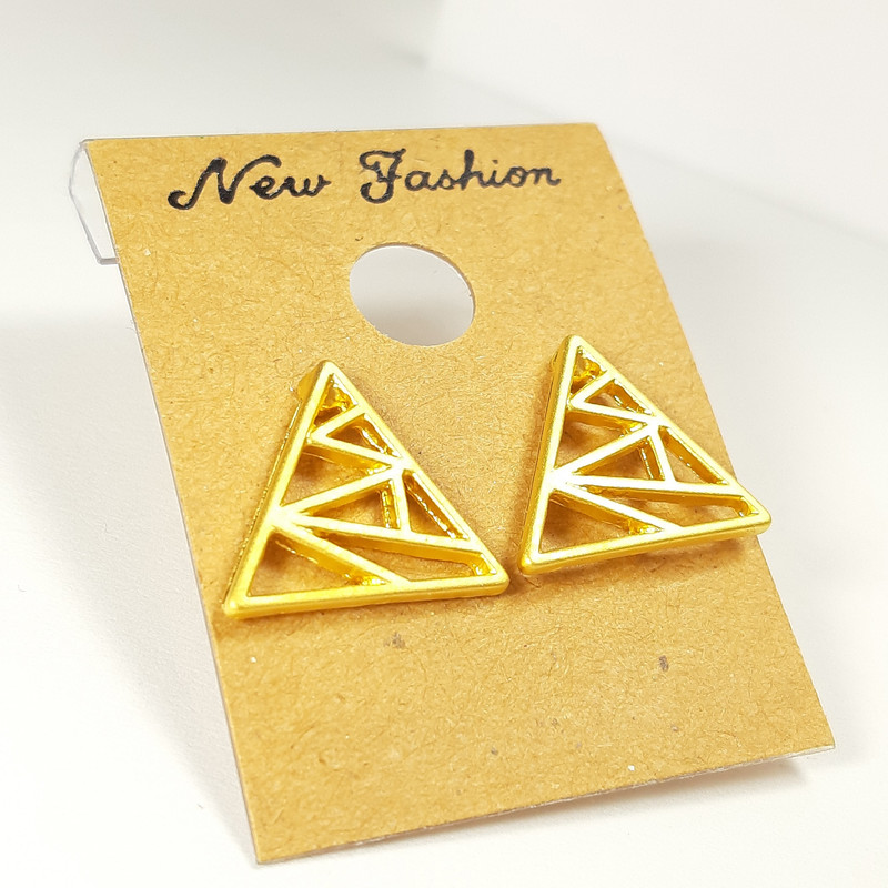 گوشواره زنانه مدل میخی اوریگامی کد E/SA/45-46