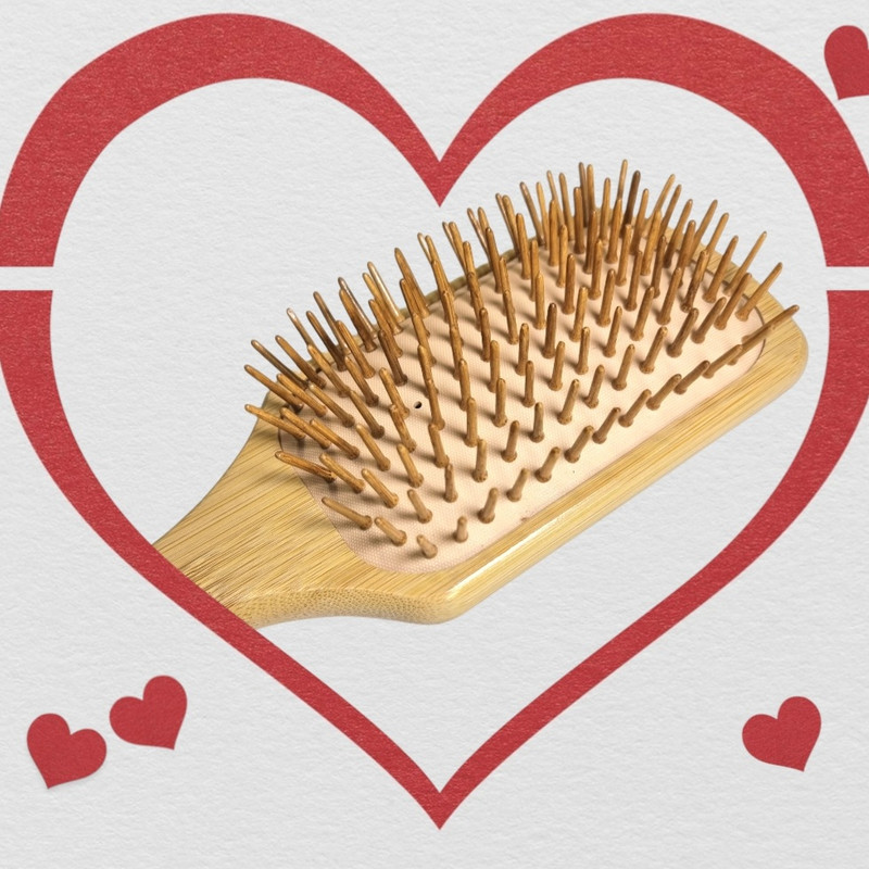 برس مو مدل چوبی بامبو 250