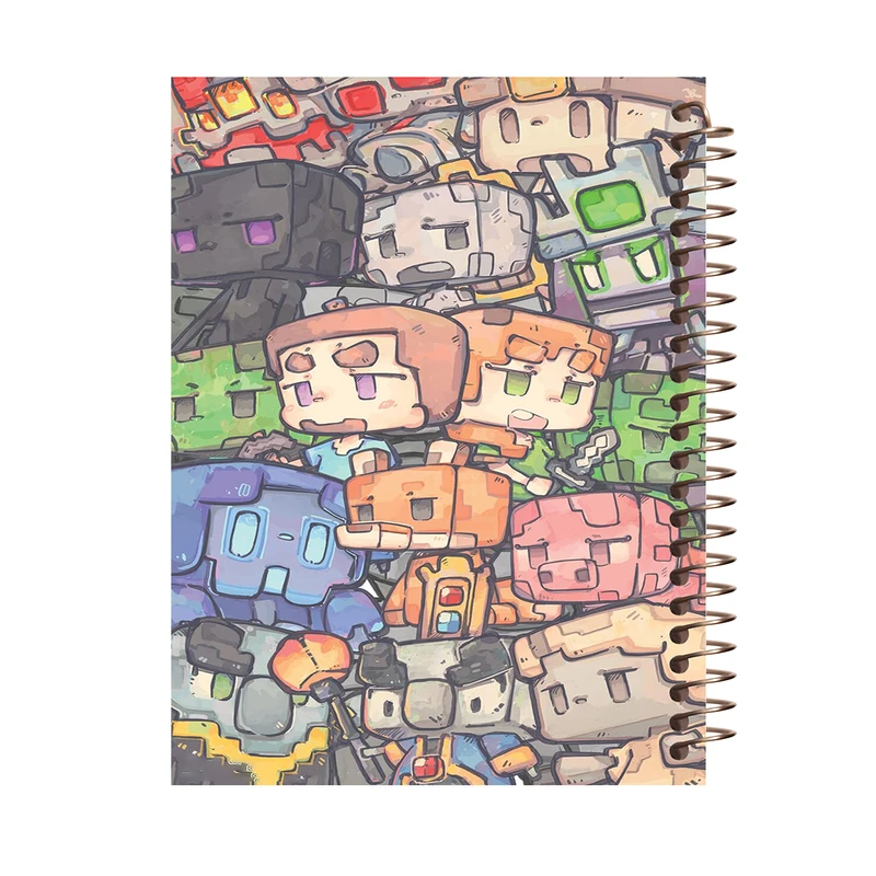 دفتر مشق 80 برگ طرح ماینکرفت کد J518
