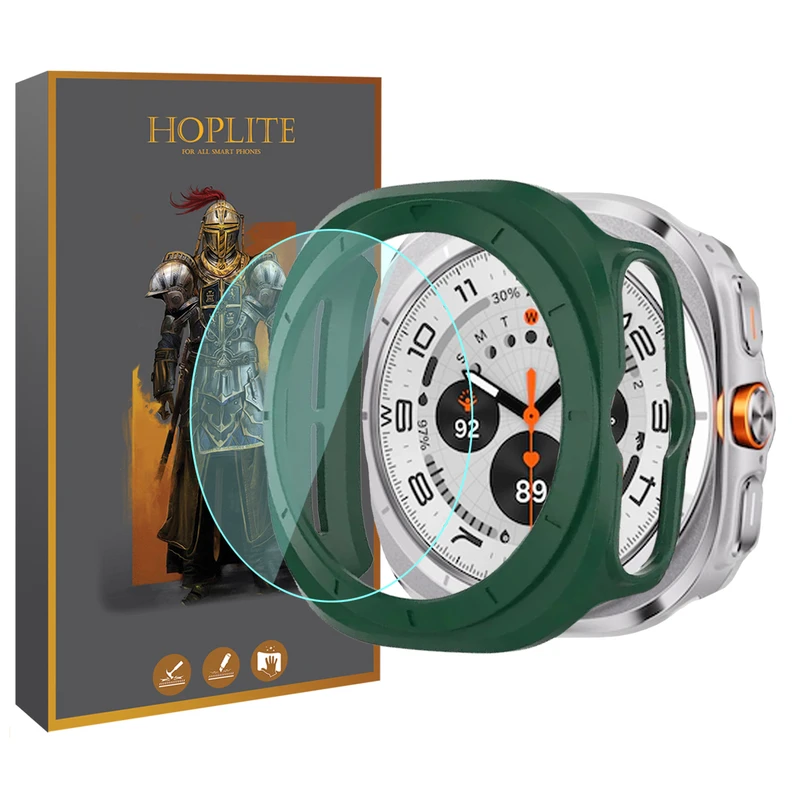 کاور هاپلایت مدل PC Bumper HL مناسب برای ساعت هوشمند سامسونگ Galaxy Watch 7 Ultra 47mm به همراه محافظ صفحه نمایش