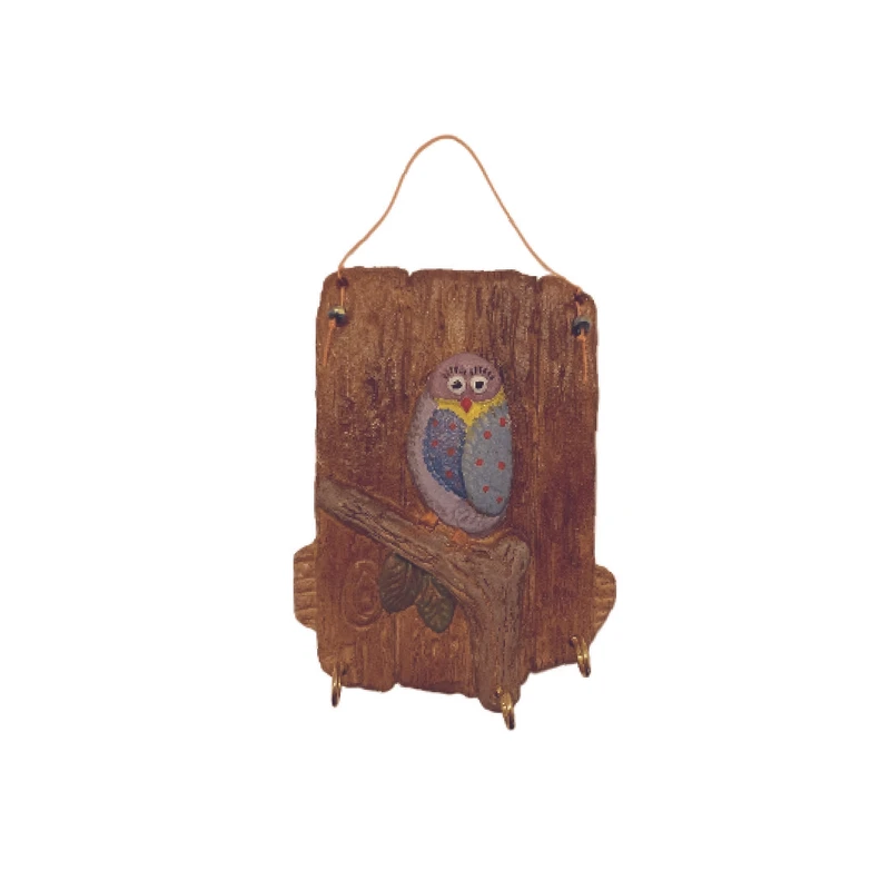 آویز تزئینی مدل برجسته طرح سه بعدی جغد کد z46