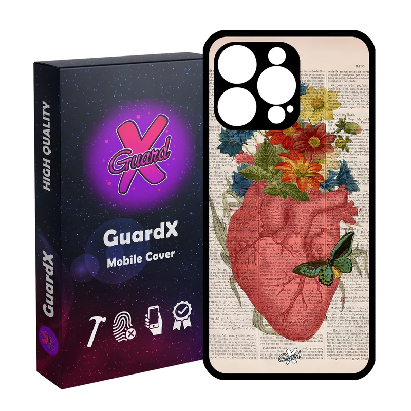 کاور گارد ایکس طرح قلب مدل Glass10505 مناسب برای گوشی موبایل اپل iPhone 15 Pro Max