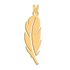آویز گردنبند طلا 18 عیار زنانه فرشته مدل پر WNL-000123