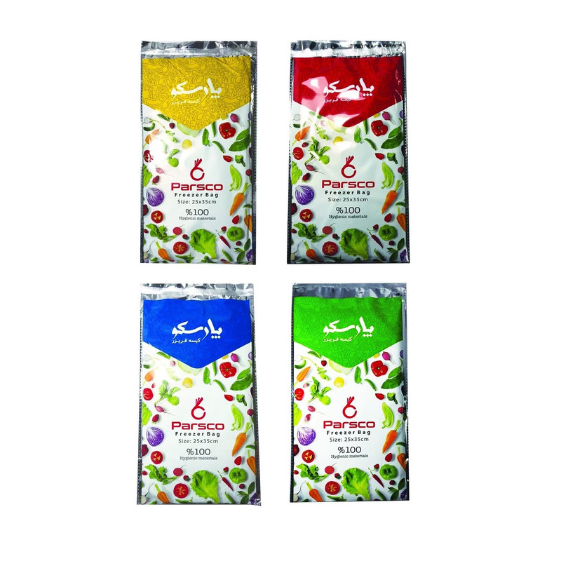کیسه فریزر پارسکو مدل 010 چهار بسته 100 عددی