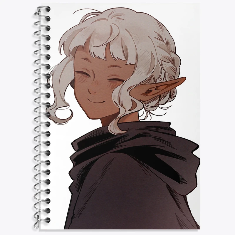 دفتر زبان 50 برگ خندالو مدل سه خط طرح ثیستل انیمه خوشمزه در سیاه چال کد 35871