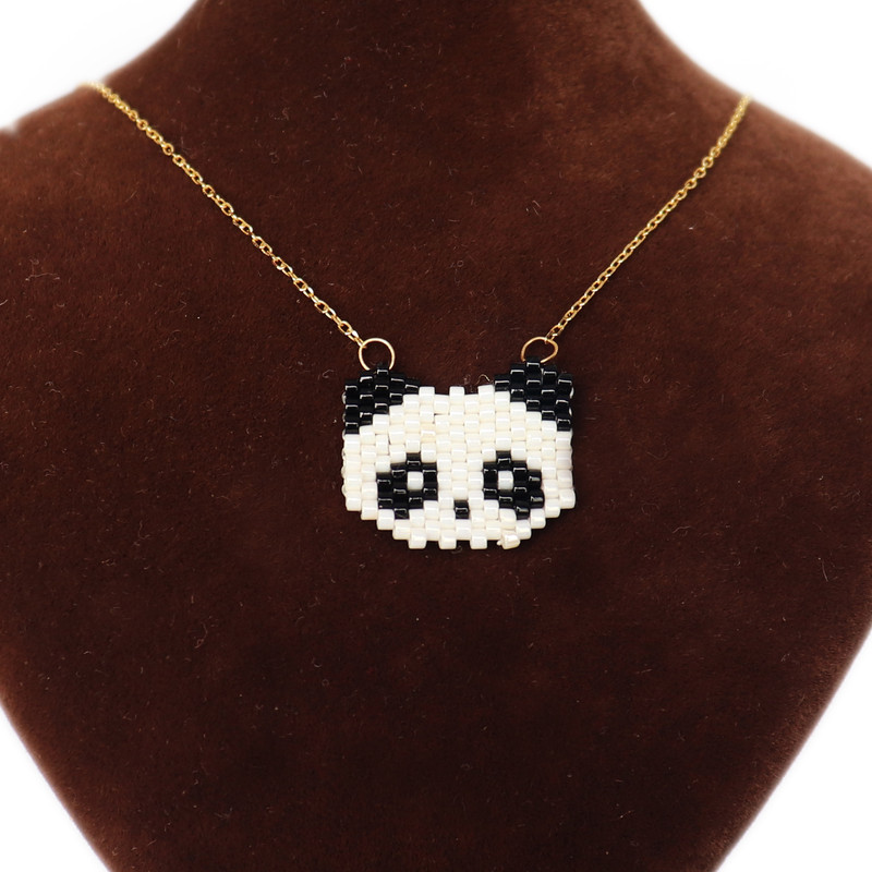 گردنبند طلا 18 عیار دخترانه طرح پاندا