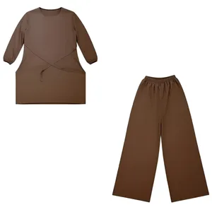 ست تونیک و شلوار راحتی زنانه مدل ابروبادی کد ۰۰۶۵