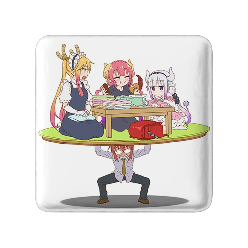 پیکسل خندالو طرح انیمه اژدهای خدمتکار کوبایاشی مدل مربعی کد 36341