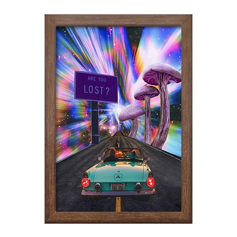 تابلو خندالو طرح جاده ی بی انتها کد F6449