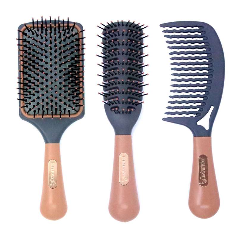 شانه و برس دلگان مدل P05-000001 بسته 3 عددی شانه و برس دلگان مدل P05-000001 بسته 3 عددی