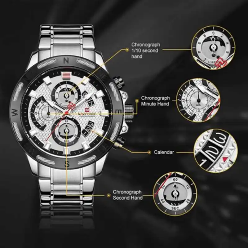 ساعت مچی عقربه‌ای مردانه نیوی فورس مدل 9165M