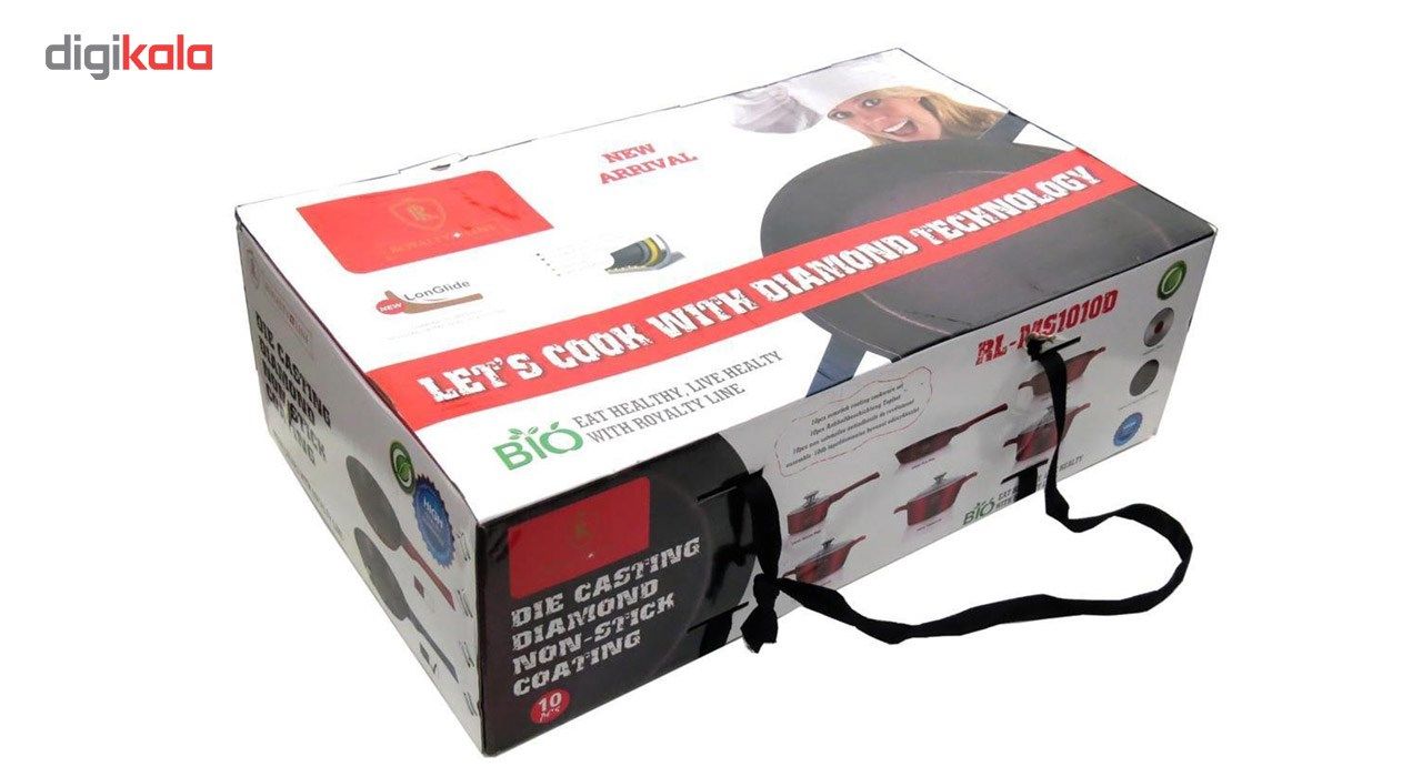 سرویس پخت و پز 10 پارچه رویالتی لاین مدل RL MS1010D BUR main 1 5