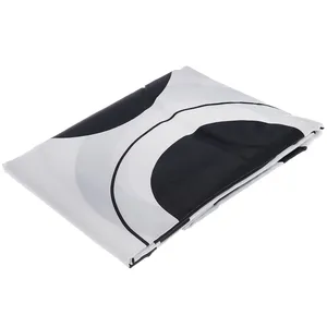 پرده حمام 180 × 200 رزین تاژ طرح سفید