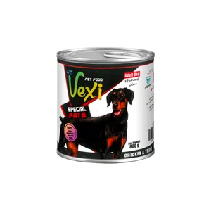 کنسرو سگ وکسی مدل گوشت مرغ و سیرابی وزن 800 گرم