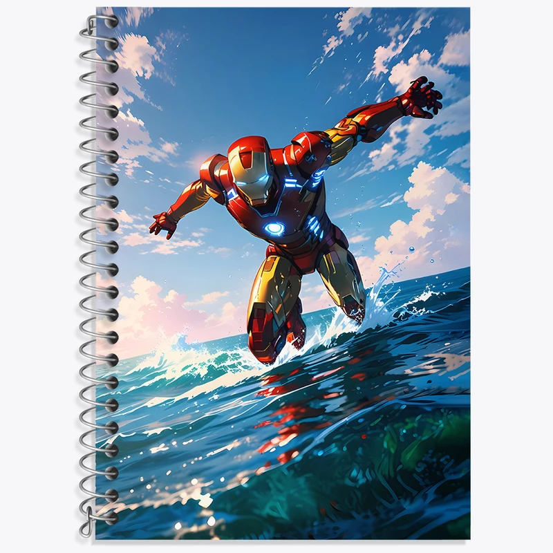 دفتر لغت 50 برگ خندالو طرح مرد آهنی مارول (Marvel) کد N4729