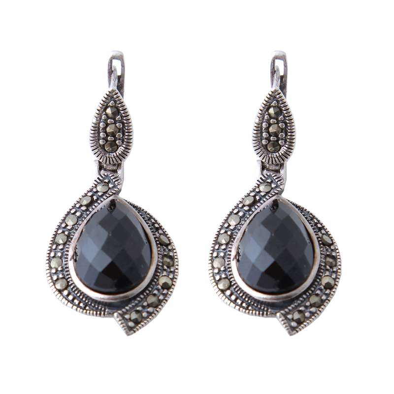 گوشواره نقره زنانه بازرگانی میلادی کد GZN_199