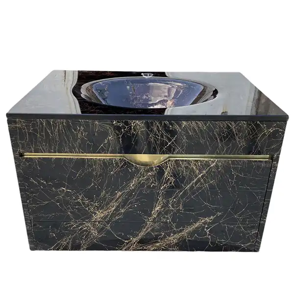 ست کابینت و روشویی سیتکا مدل GL-003/80 به همراه آینه و باکس و اتاژور