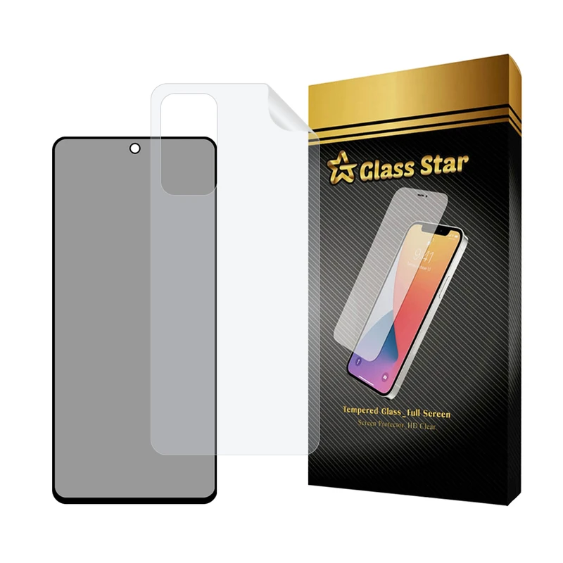 محافظ صفحه نمایش حریم شخصی گلس استار مدل FULLPRIVNANOS مناسب برای گوشی موبایل شیائومی Redmi Note 11 4G / 11S به همراه محافظ پشت گوشی