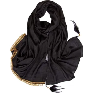 شال زنانه مدل A53 آویز پر کد 0358