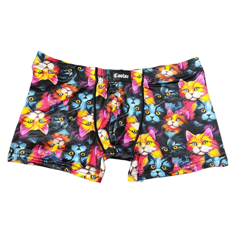 شورت پادار مردانه کولسی طرح گربه کد 2025