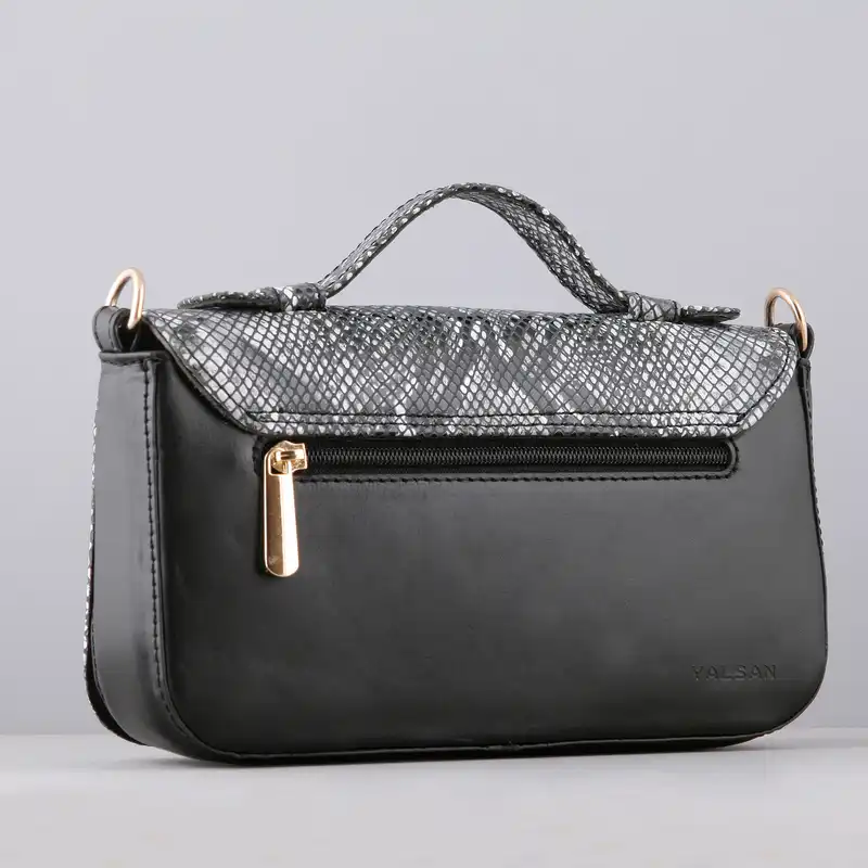 کیف دوشی زنانه چرم یلسان مدل رسپینا کد 1-RSP-037-RTGN