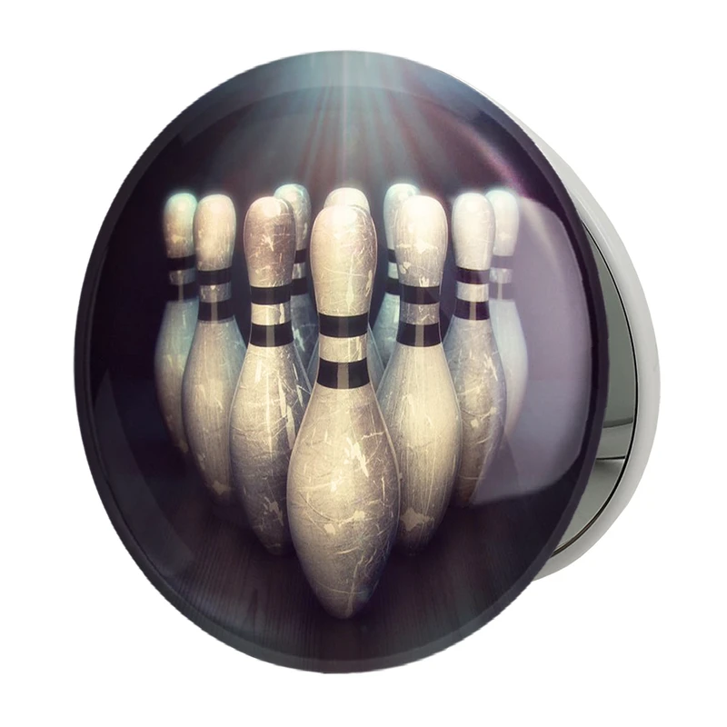 آینه جیبی خندالو طرح بولینگ Bowling مدل تاشو کد 28125 