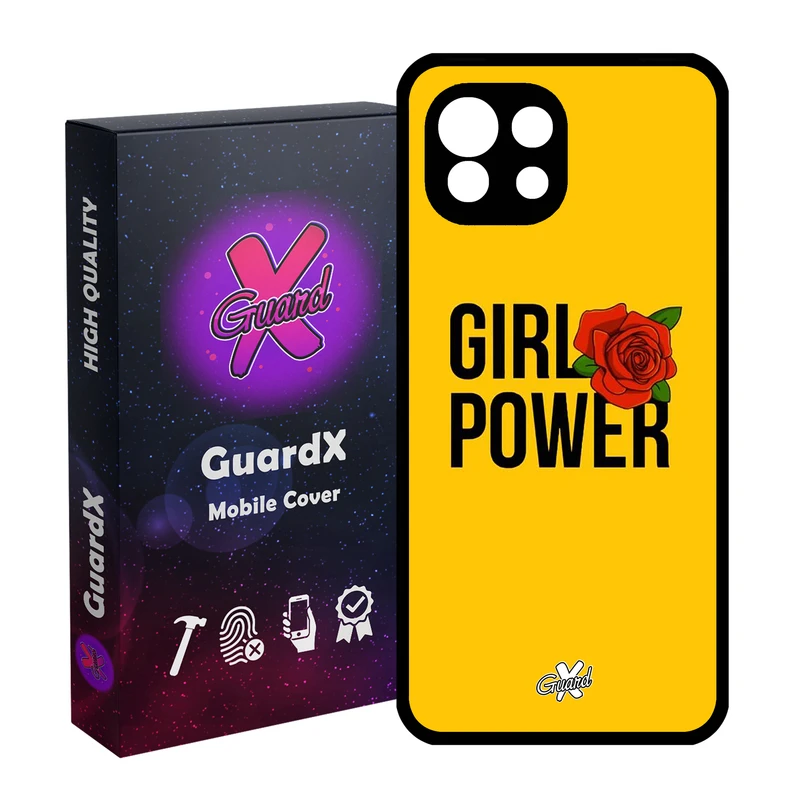 کاور گارد ایکس طرح Girl Power مدل Glass10037 مناسب برای گوشی موبایل شیائومی Mi 11 Lite