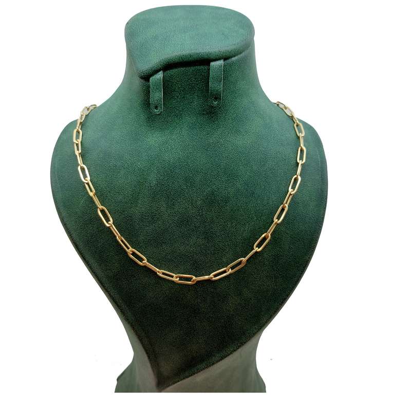 زنجیر طلا 18 عیار مردانه مدل بادامی زنجیر طلا 18 عیار مردانه مدل بادامی