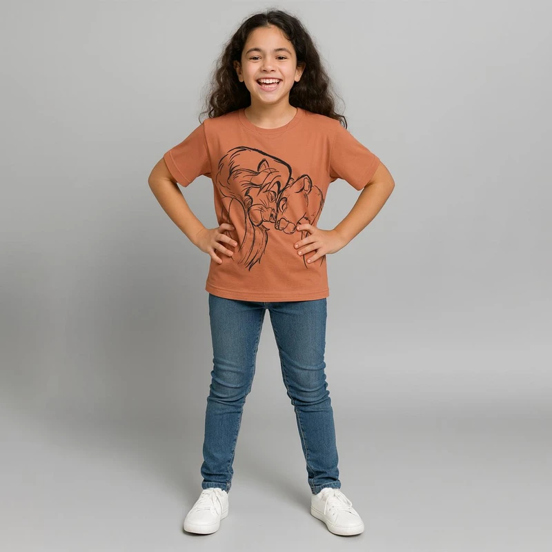 تی شرت آستین کوتاه دخترانه سون پون مدل G898