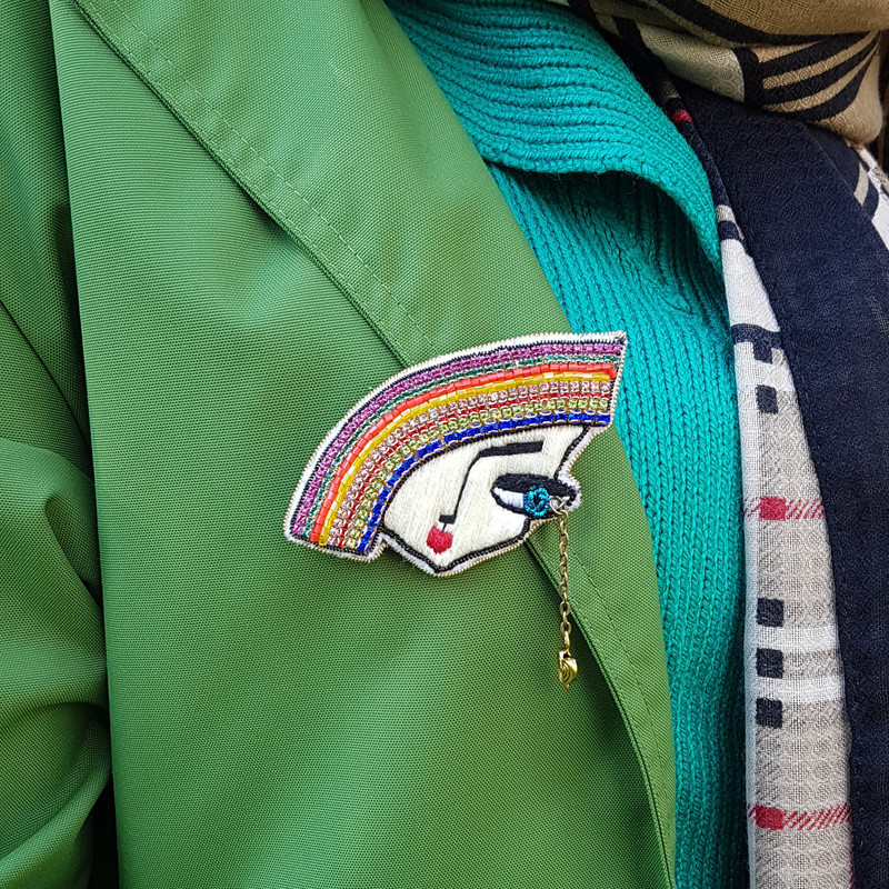 سنجاق سینه دخترانه مدل دختر کد GOL171 سنجاق سینه دخترانه مدل دختر کد GOL171