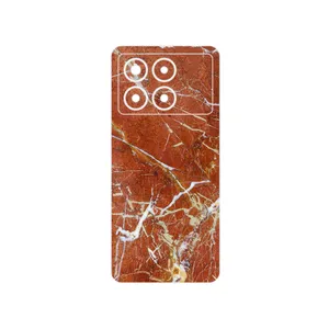 MAHOOT Red Marble Cover Sticker for Xiaomi Poco X6 Pro