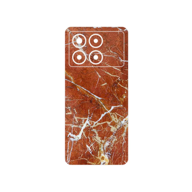 برچسب پوششی ماهوت مدل Red Marble مناسب برای گوشی موبایل شیائومی Poco X6 Pro