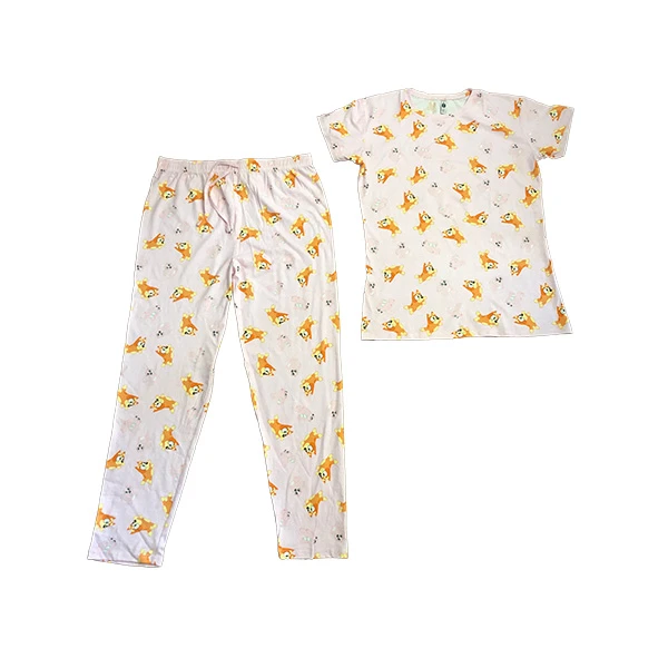 ست تی‌شرت آستین کوتاه و شلوار راحتی زنانه مدل w-b-19