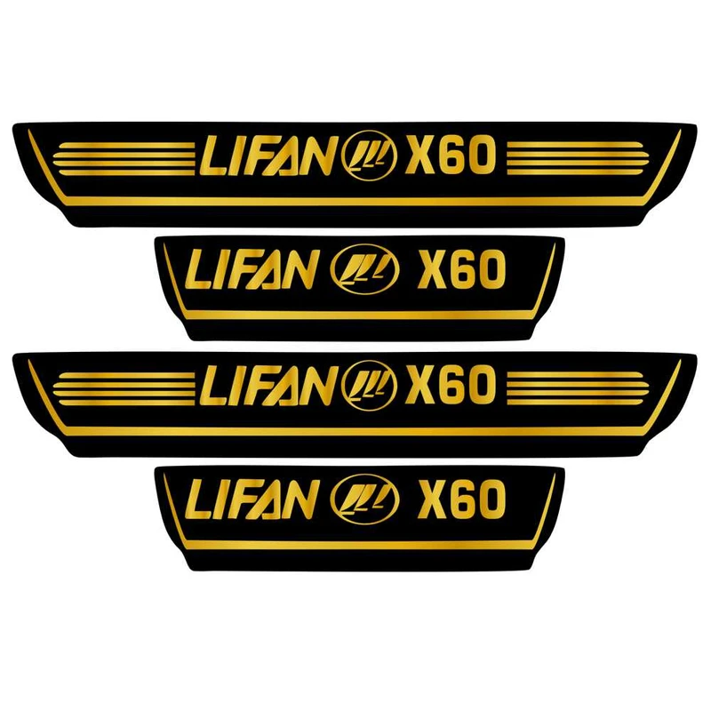  برچسب بدنه خودرو اسپرت غدیر مدل CH GO YA59 A122 مناسب برای لیفان X60 بسته 4 عددی