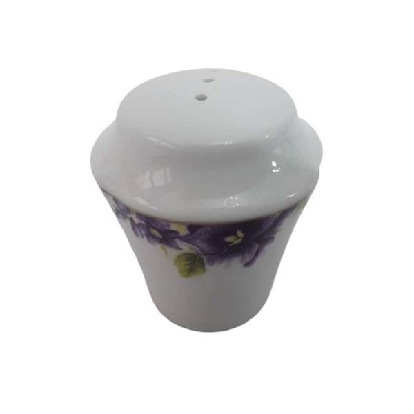 نمکپاش شرکت صنایع چینی تقدیس مدل بنفشه بسته 6 عددی نمکپاش شرکت صنایع چینی تقدیس مدل بنفشه بسته 6 عددی