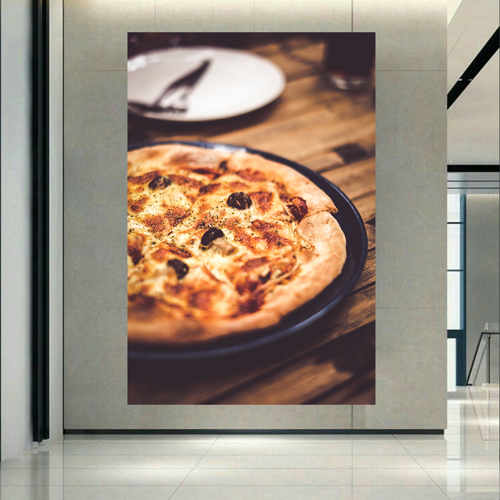 پوستر مدل بک لایت طرح فست فود پیتزا تنوری کد ARY102