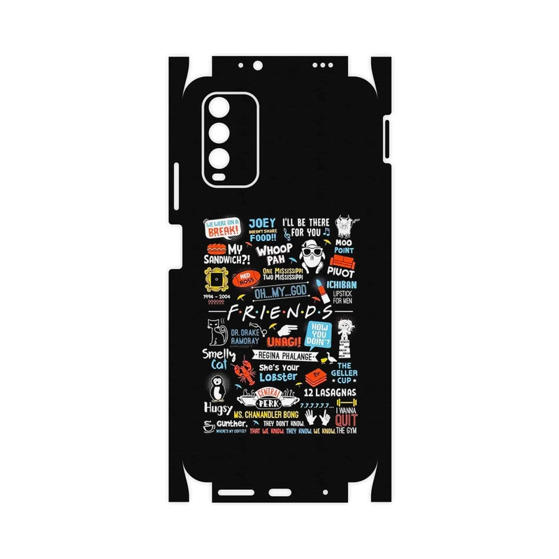 برچسب پوششی ماهوت مدل Friends 2-FullSkin مناسب برای گوشی موبایل شیائومی Redmi 9T
