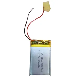 باتری لیتیومی دی ام سل مدل DM-502540 ظرفیت 600 میلی آمپر ساعت