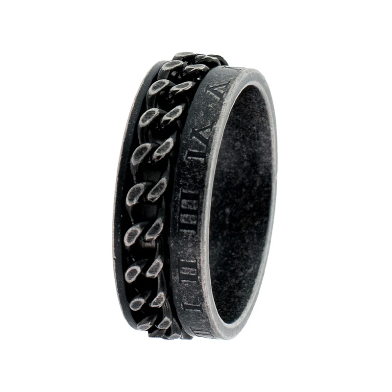 انگشتر مردانه برانت مدل اسپینردار