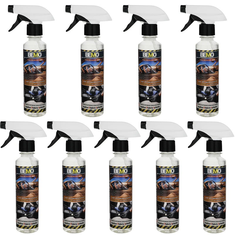 اسپری تمیز کننده داخل خودرو بمو مدل TRA1 حجم 250 میلی لیتر بسته 9 عددی