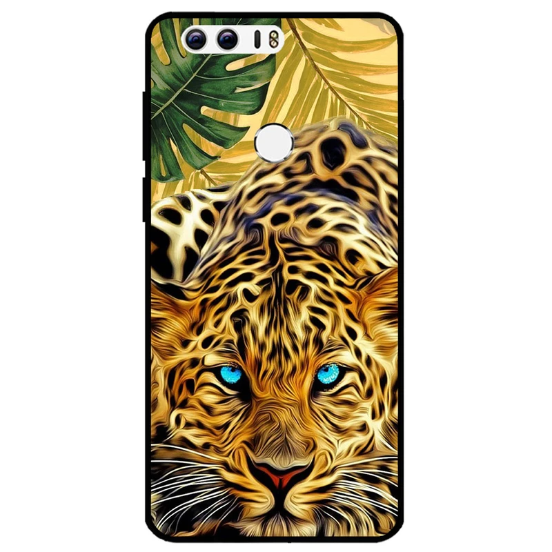 کاور مگافون طرح پلنگ مدل 7455 مناسب برای گوشی موبایل آنر 8       