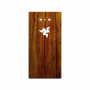 MAHOOT Orange-Wood Cover Sticker for Razer Phone 2