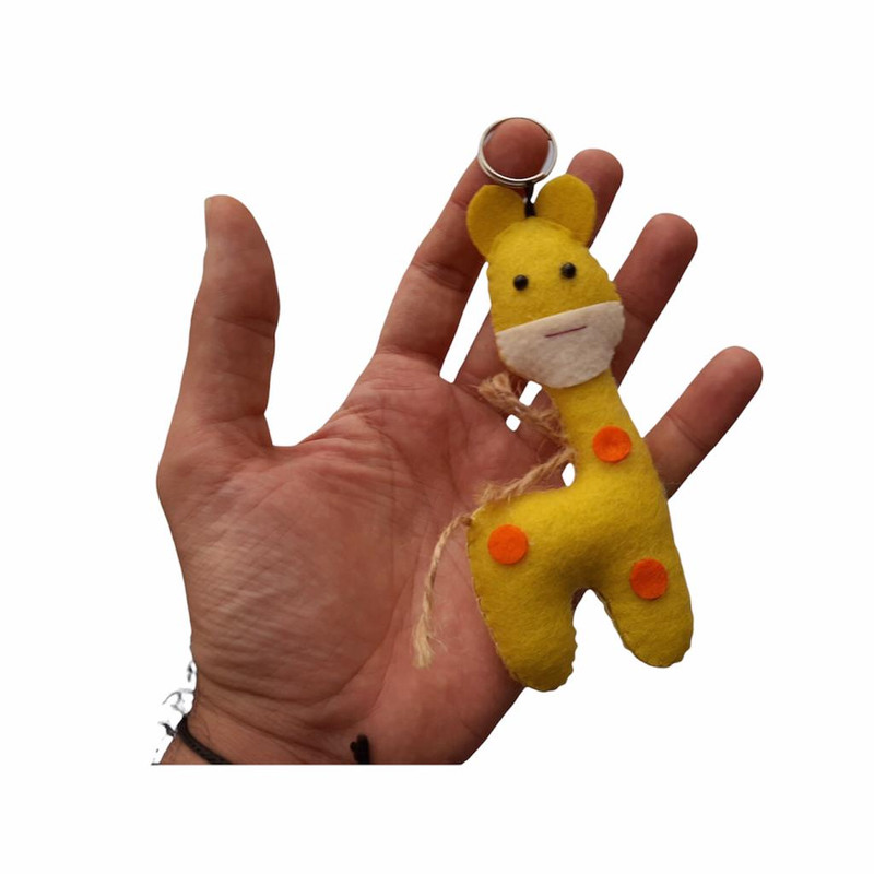 جاکلیدی دخترانه مدل حيوانات مهربان جنگل مجموعه 12 عددي