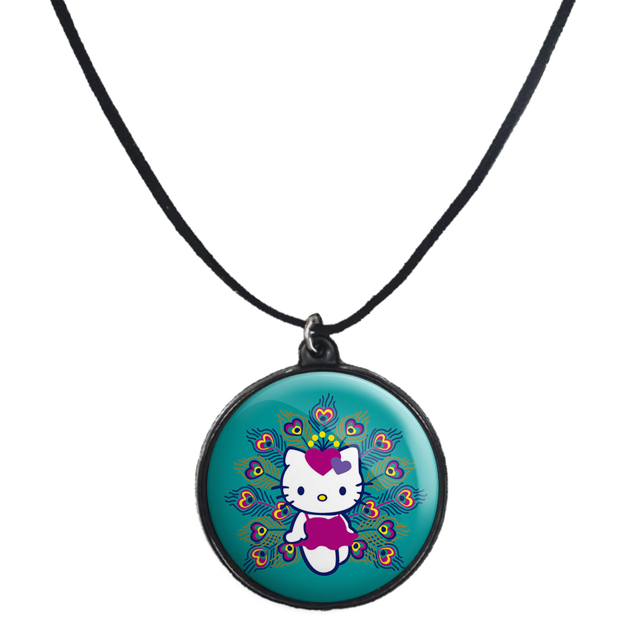 گردنبند پرمانه طرح کیتی کد pmb.22547مدل دو طرفه